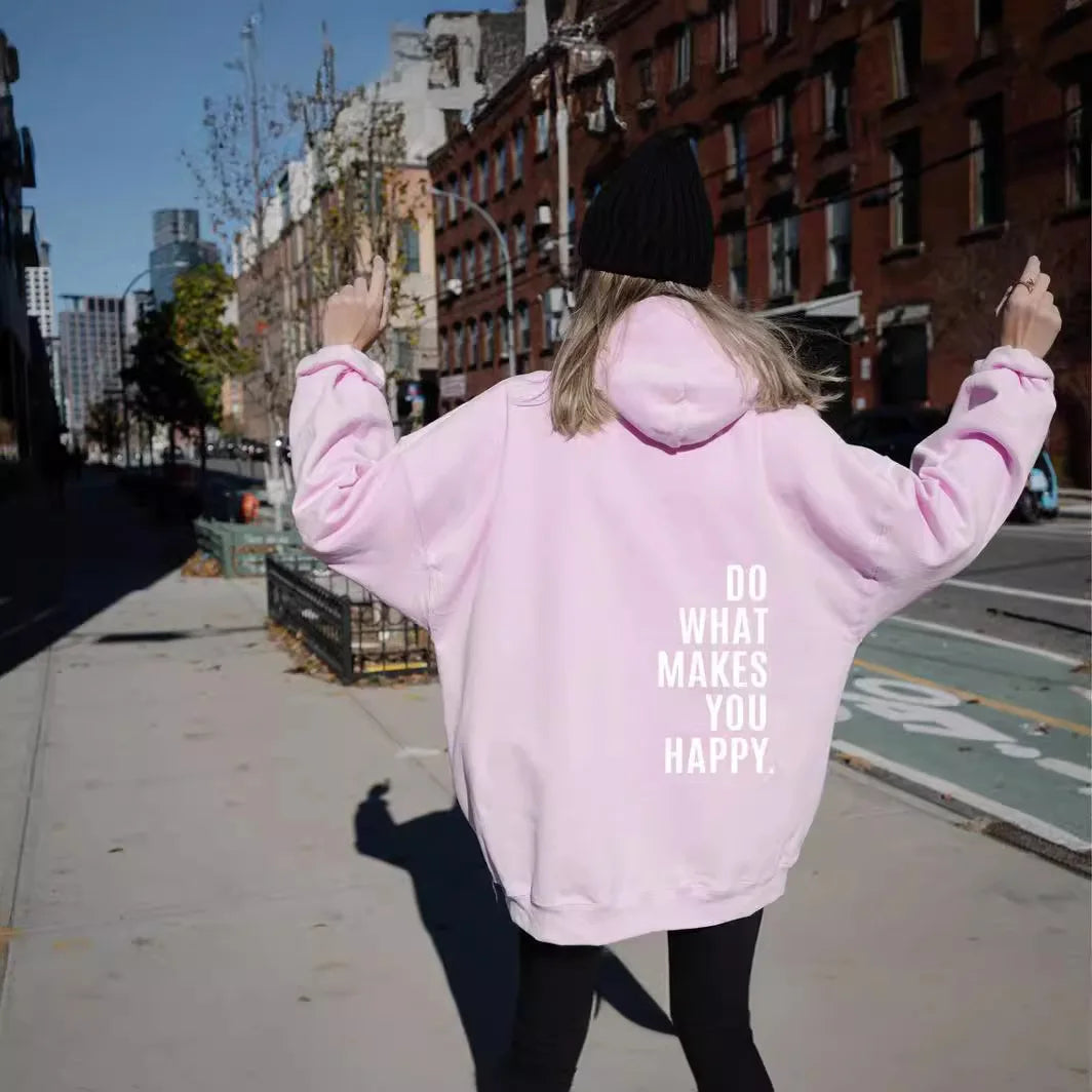 Oversized Women’s Hoodie - Back Print, Cotton, Everyday
