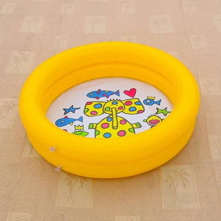 Inflatable Round Swimming Pool for Kids, Portable PVC Mini Pool for Indoor and Outdoor Use, Easy Setup, Durable and Spacious