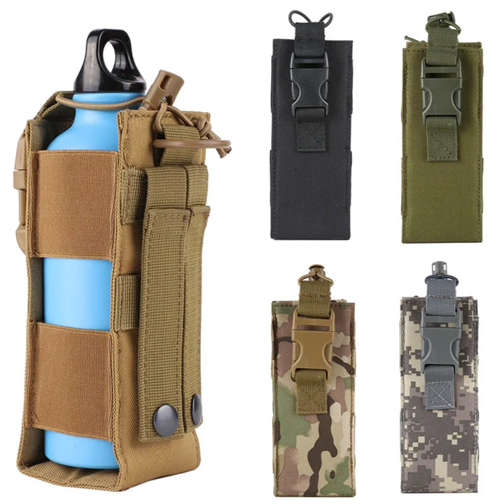 Water Bottle Holster Pouch MOLLE Compatible Waist Bag For Outdoor Hiking Hunting Travel Fall 2025 Hands Free Hydration