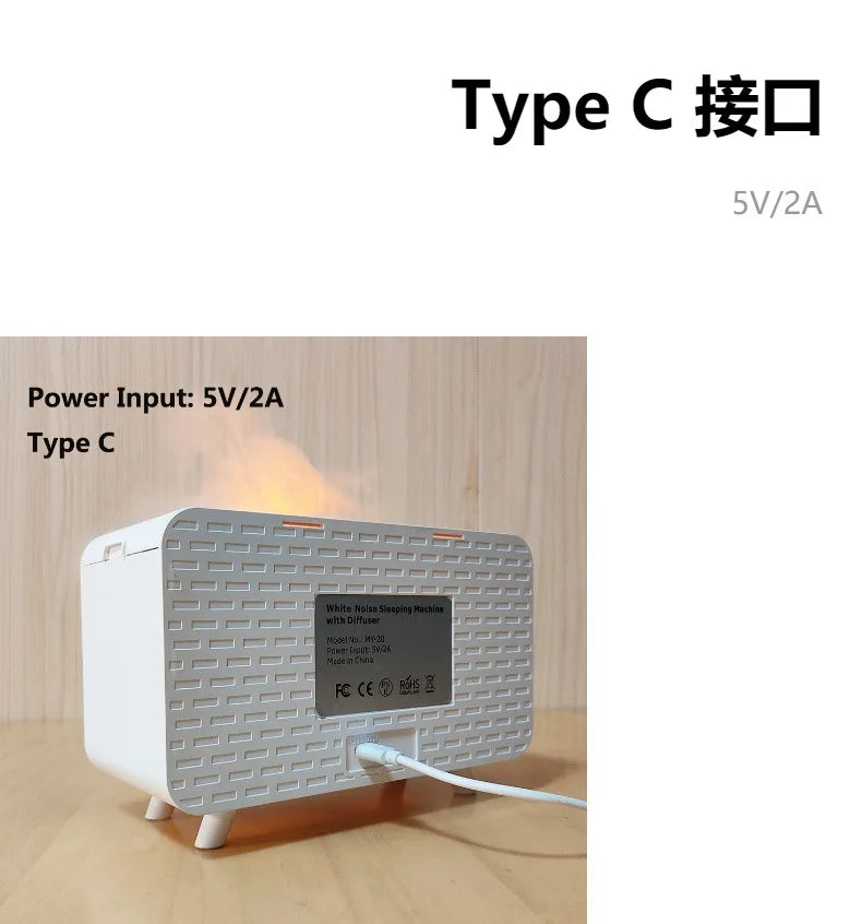 Bluetooth White Noise Speaker Humidifier Night Light