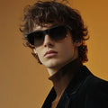 Polarized Sunglasses Square Acetate Frames UV400 Protection Unisex Classic Design