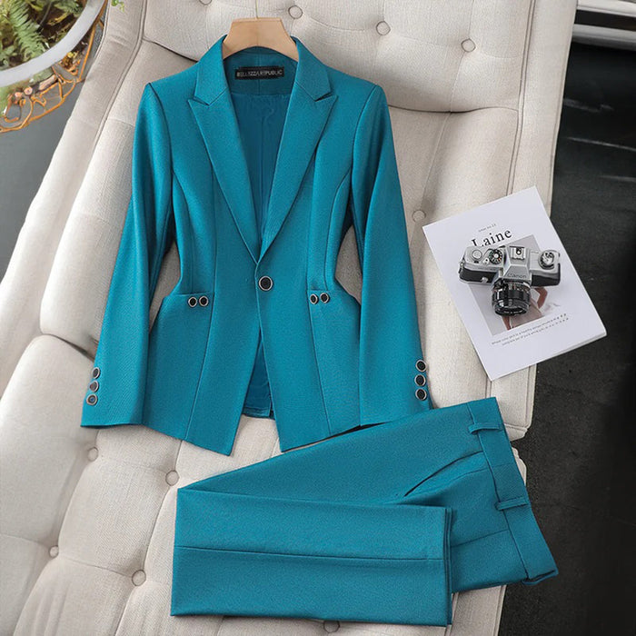 Versatile women's blazer – classic cut, high-quality material, for formal occasions