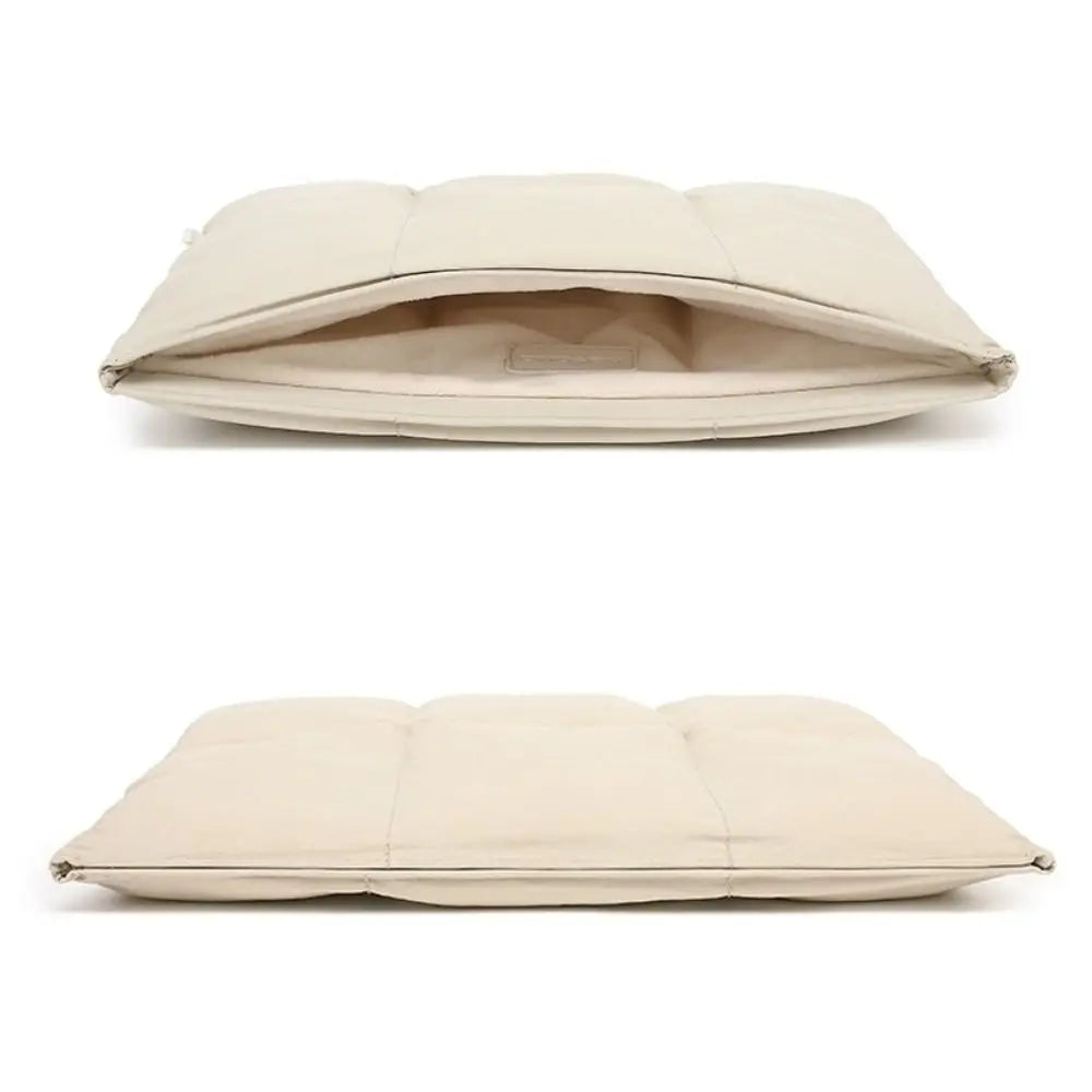 Water-Resistant Quilted Laptop Sleeve with Plush Padding and Shockproof Protection for 14-16 Inch Devices