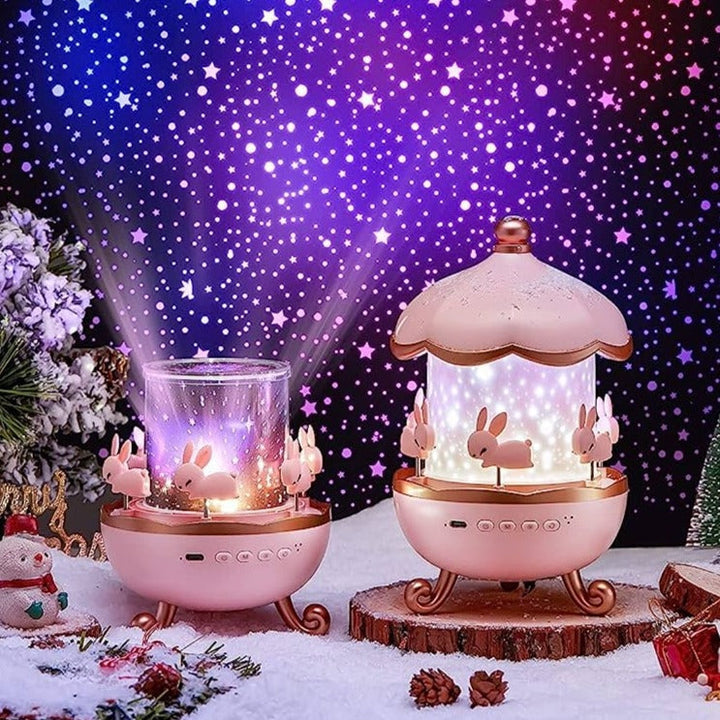 Upgraded Projector Night Light - 12 Themes, Bluetooth, Calming Glow for Kids