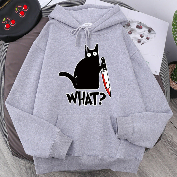 Oversized Men’s Hoodie - Graphic Pullover, Wool Lined Casual