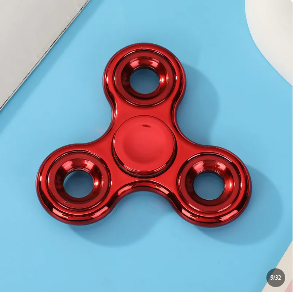 Digital Fingertip Gyro Fidget Spinner – ABS Plastic Three-Finger Stress Relief &amp; Decompression Toy