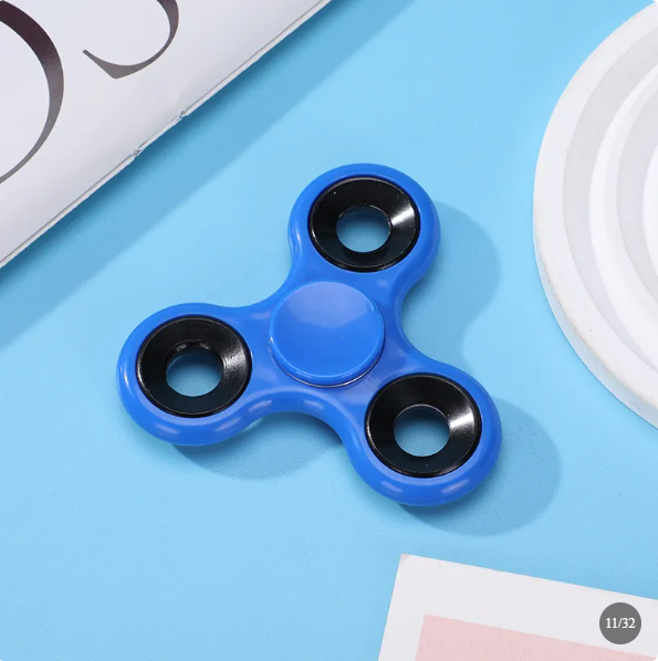 Digital Fingertip Gyro Fidget Spinner – ABS Plastic Three-Finger Stress Relief &amp; Decompression Toy