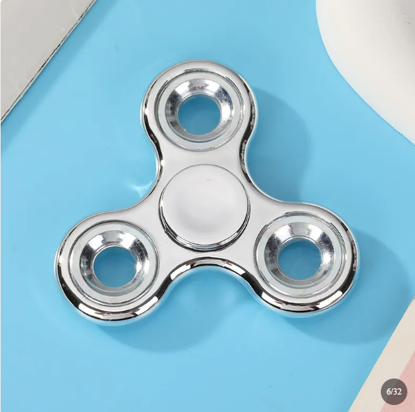 Digital Fingertip Gyro Fidget Spinner – ABS Plastic Three-Finger Stress Relief &amp; Decompression Toy