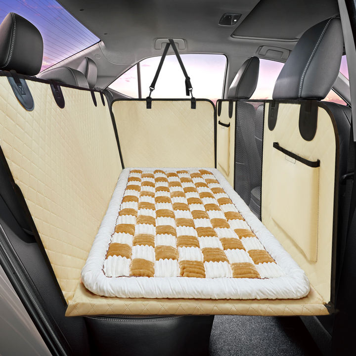 Car Seat Cover Hammock Waterproof Protector With Storage Pockets And Mesh Window For Cars And Trucks Fall 2025 Gift